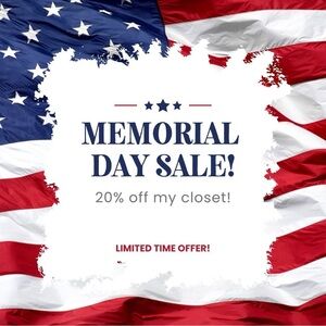 Memorial Day Sale Poster